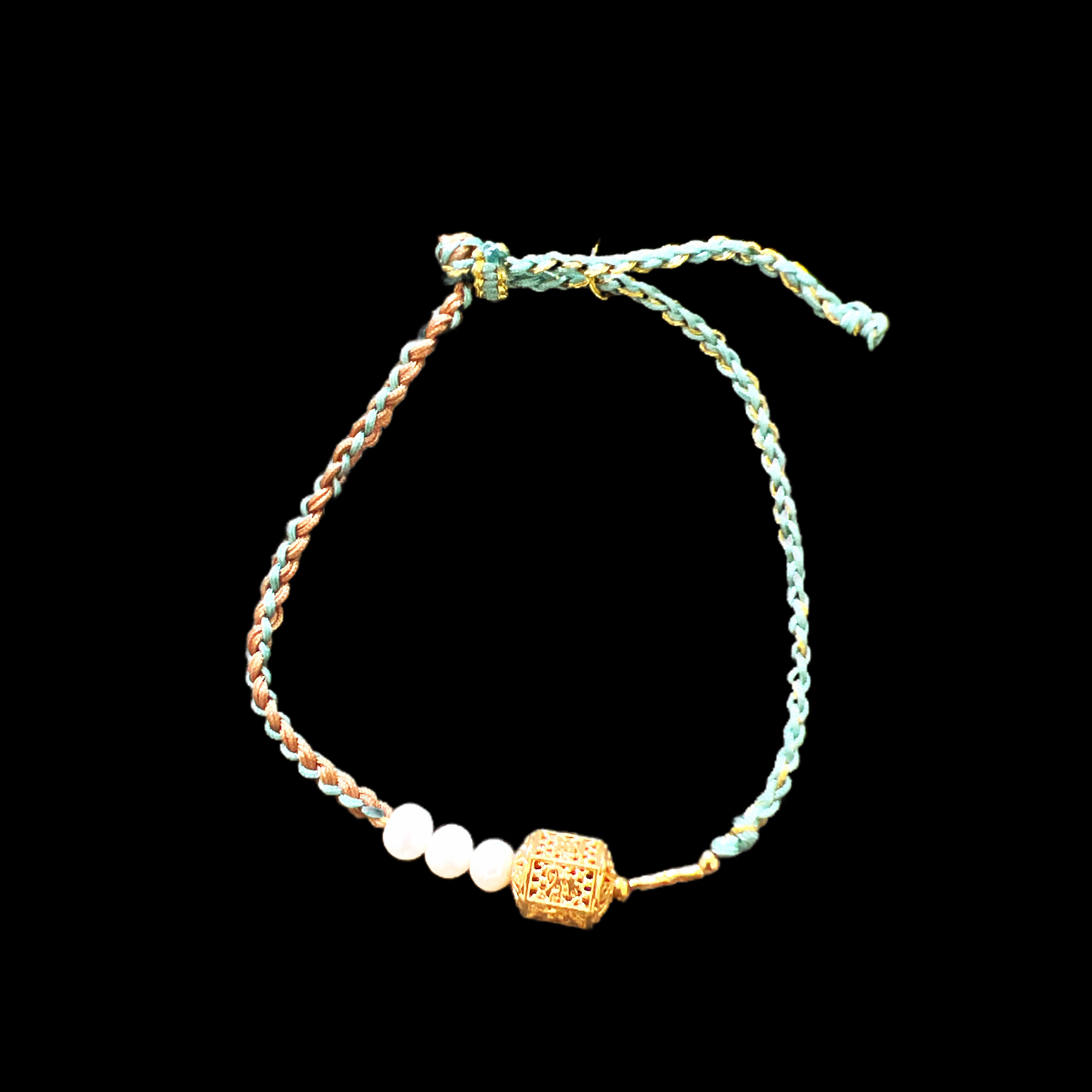 V5391珍珠18k孤品手绳，