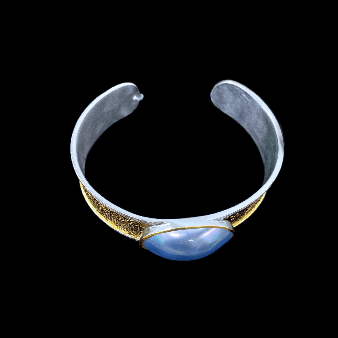 925银手镯 F2032 老意大利工艺手工制作手镯孤品！