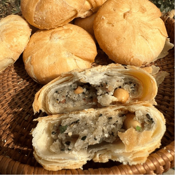 苏北特产 伍仁掉渣月饼 微甜