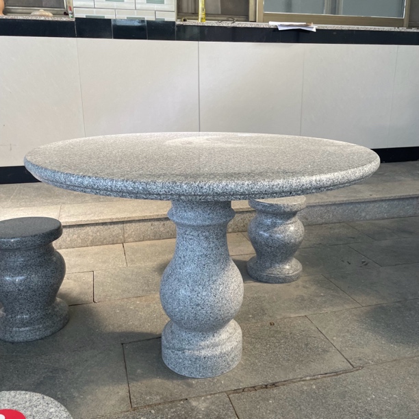 (定金)直播间专拍花岗岩芝麻白圆桌