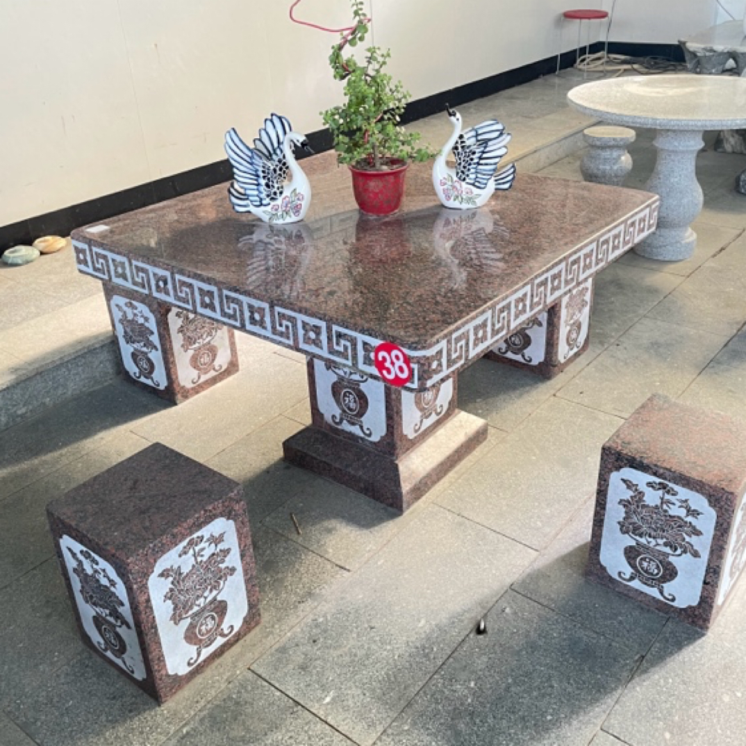 (定金)直播间专拍花岗岩1米石桌石凳