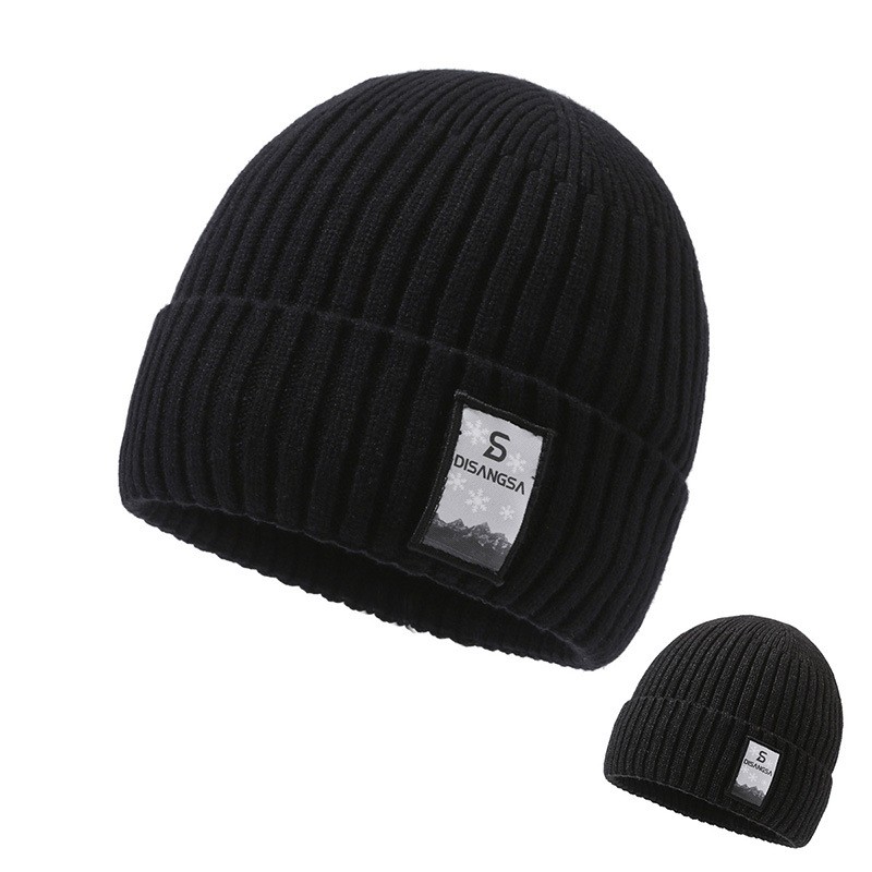 【加厚针织帽】秋冬针织帽防风保暖帽男女防寒加绒休闲针织护耳帽