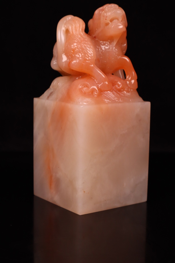 老挝石雕古兽兽钮章