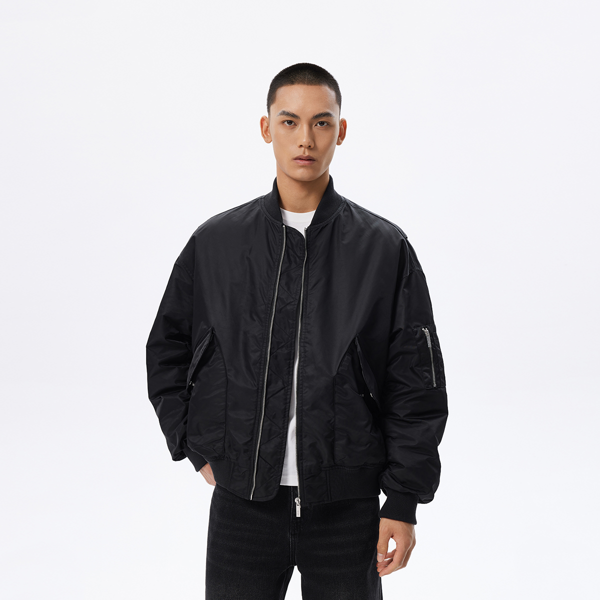 CHINISM赤尘 经典飞行员夹克秋季宽松美式潮流上衣外套D9023