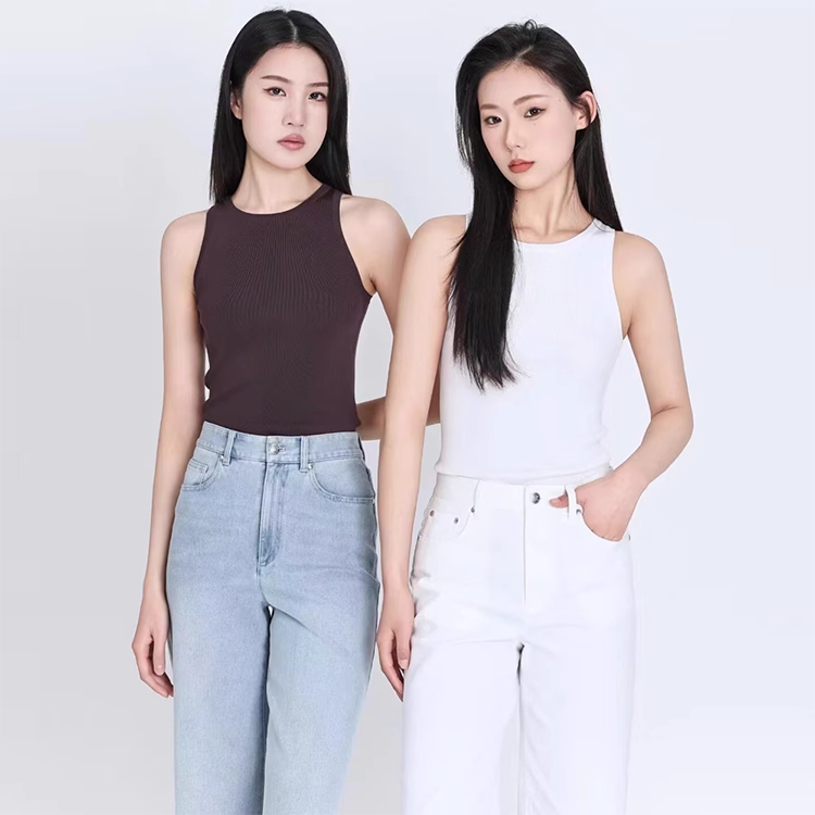 【商场同款】纯色冰丝背心夏季新款简约百搭修身弹力吊带女5399688