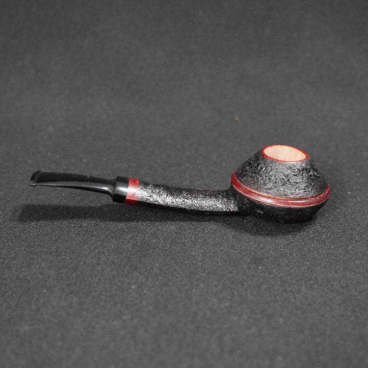 【烟语堂·匠著】手工石楠木烟斗飞碟款黑色喷砂大气手工烟斗