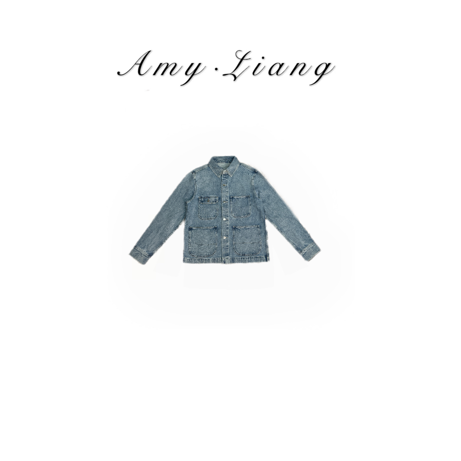 AMYLIANG｜【复古牛仔】25ss新款复古工装口袋牛仔夹克外套DM0353