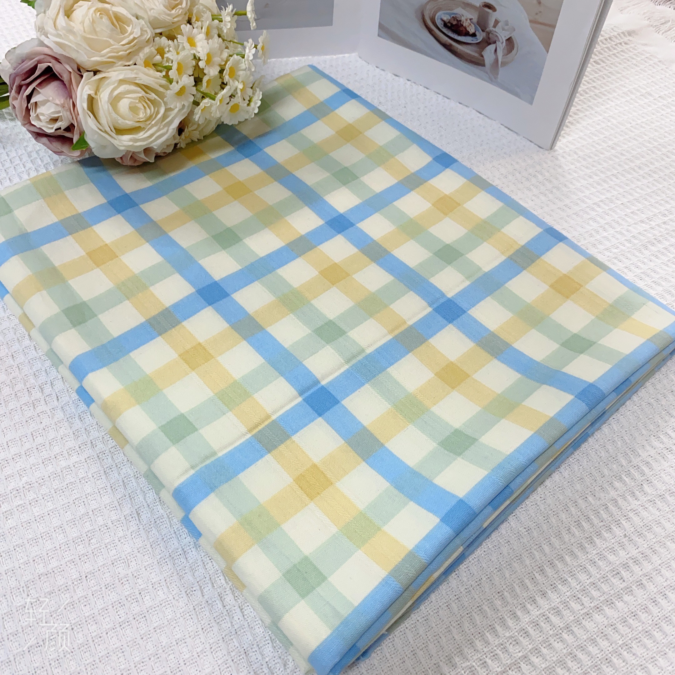 【千鸟格】必拍品加厚棉线布块1.45×2.4米不加工透气百搭