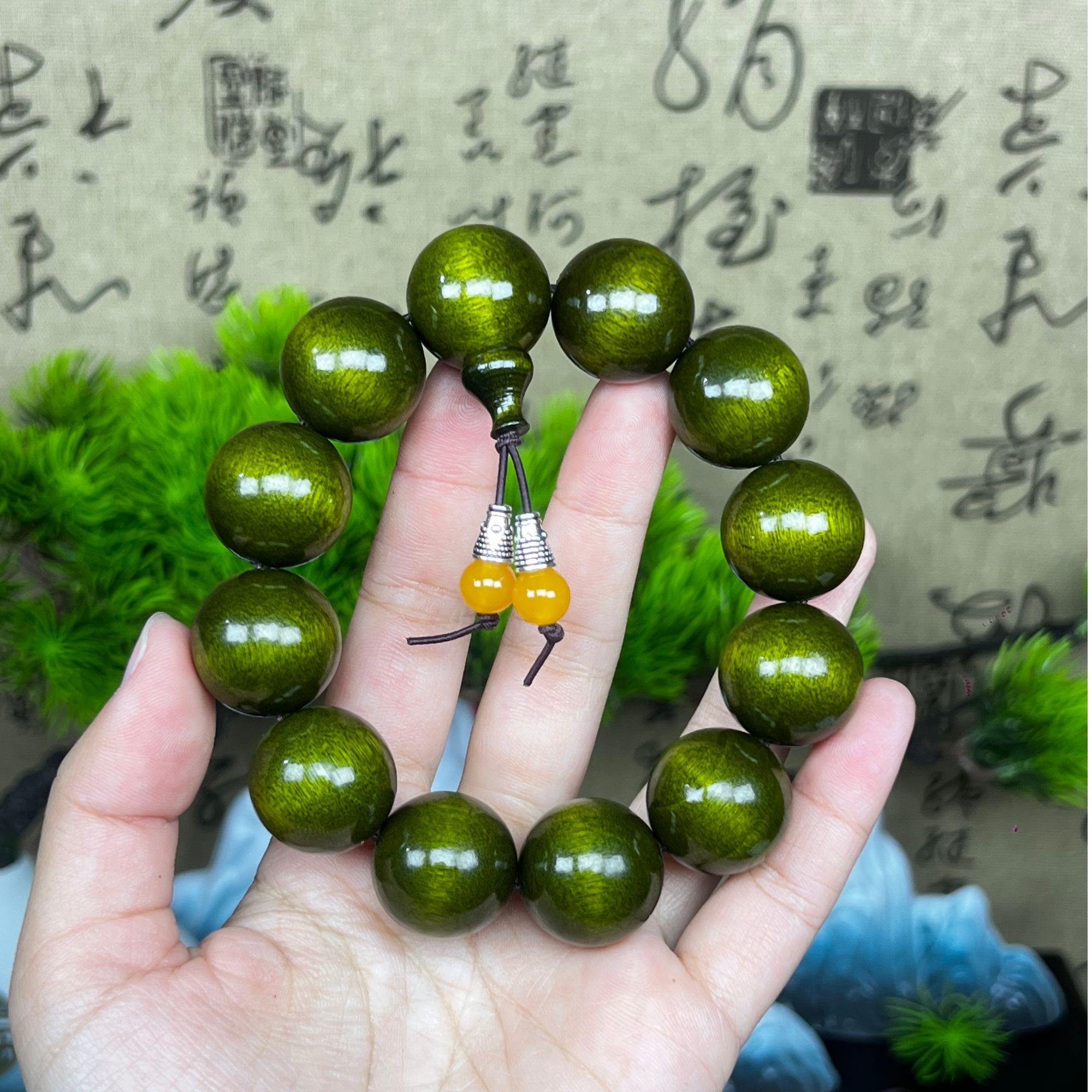 6005  2.0金丝楠木手串