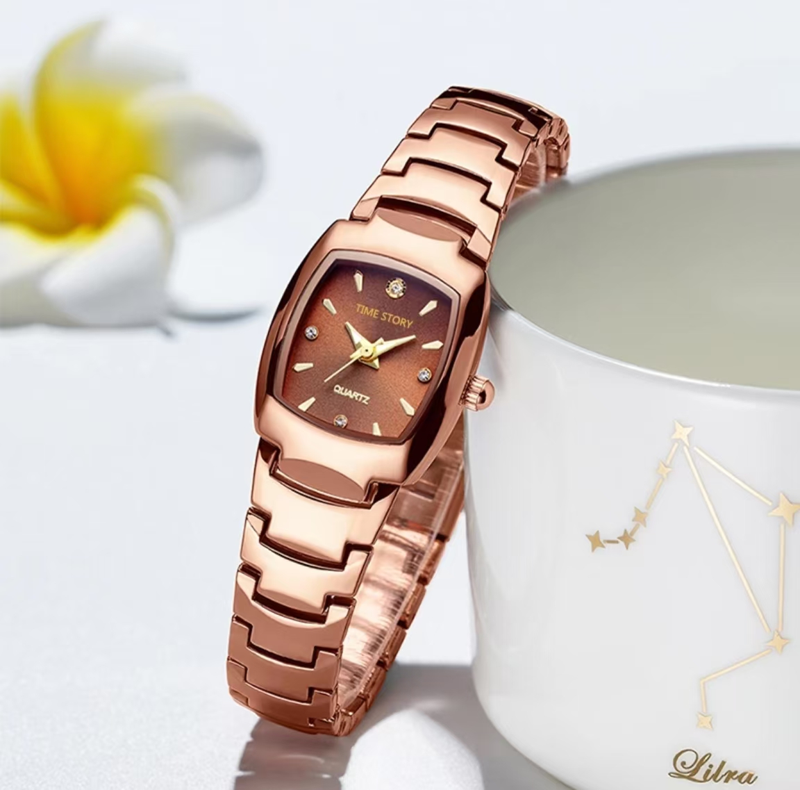 全新未使用 气质时尚百搭小众简约防水女表