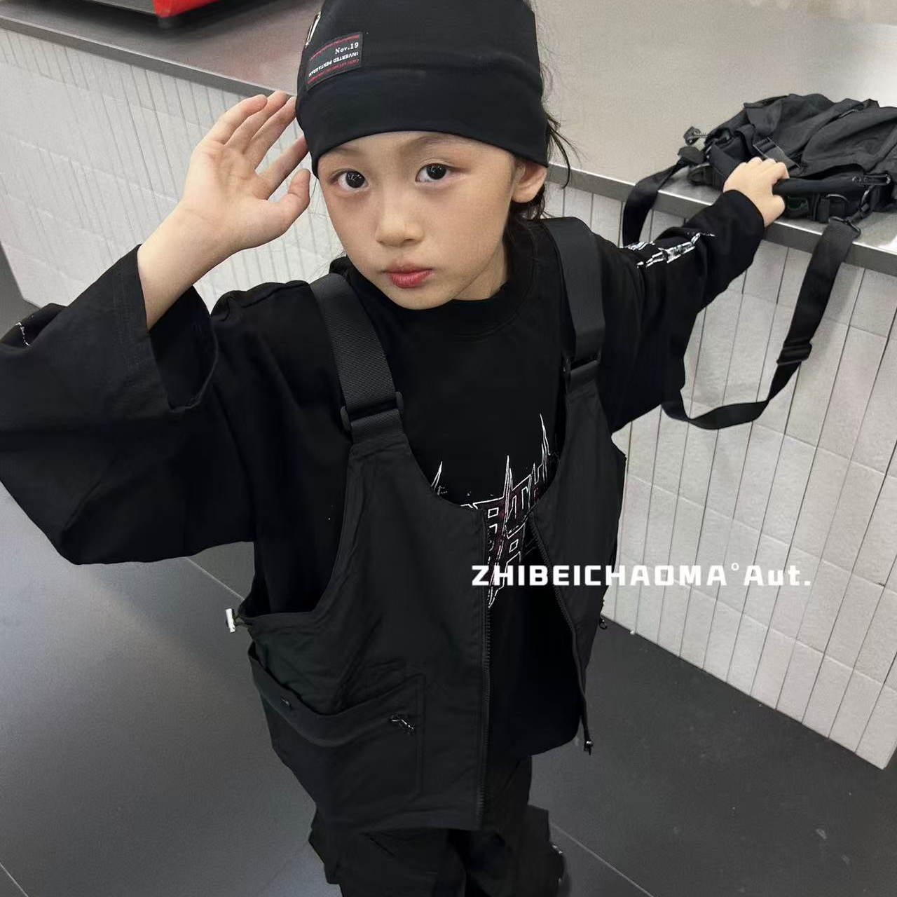 ZBCHM多功能马甲背包二合一亲子