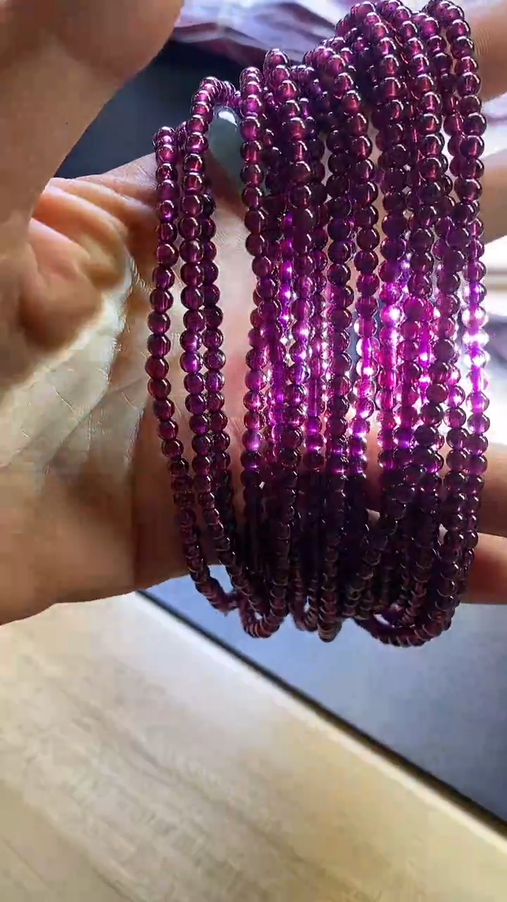 【闪购商品】葡萄石石榴石手串未镶嵌多样性发一件