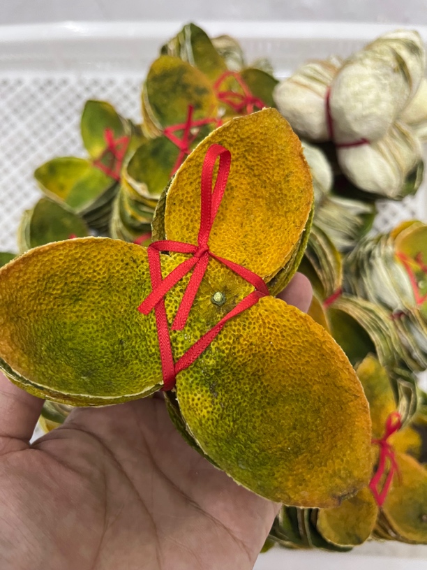 2024年 梅江老树二红 新会陈皮 扎皮