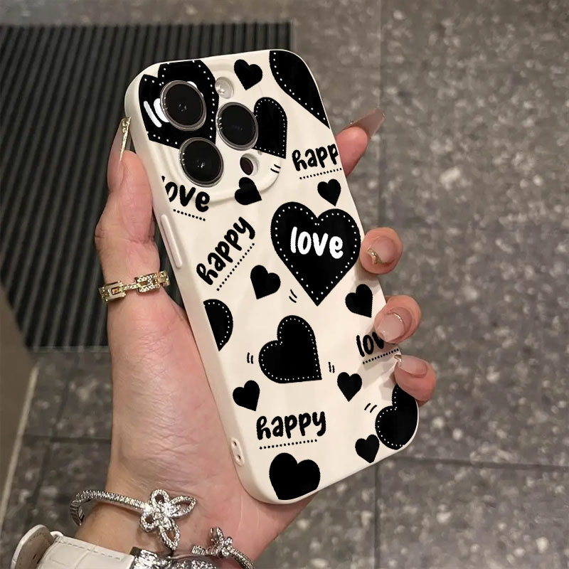 褶皱款爱心适用苹果15手机壳iphone15promax防摔12/14/13/x