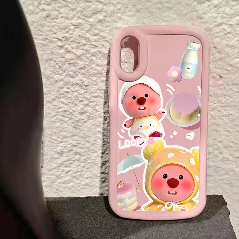 气泡框可爱小海狸适用苹果15手机壳iphone13promax防摔12/11硅胶