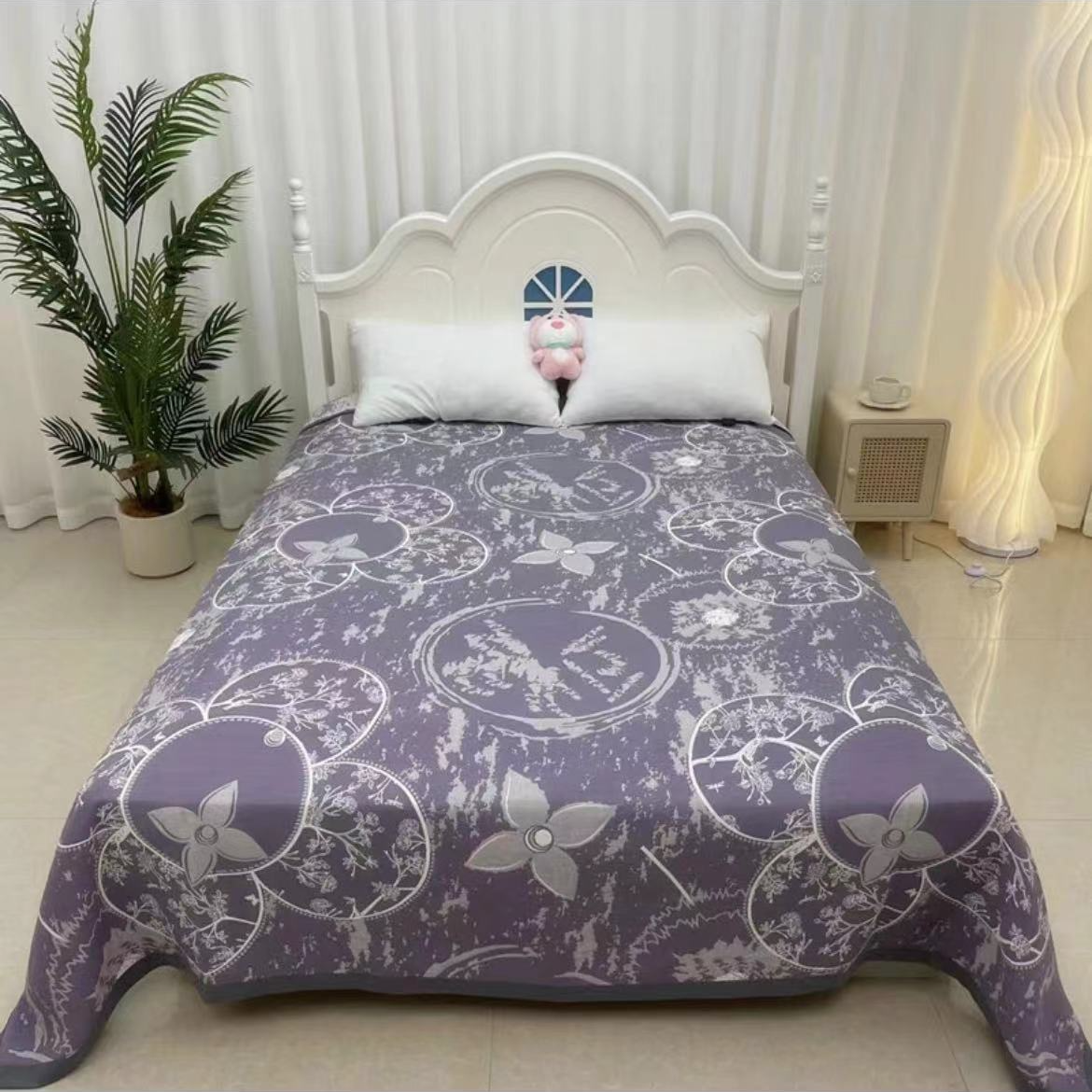 多功能纱布盖毯--路易幽兰200*230