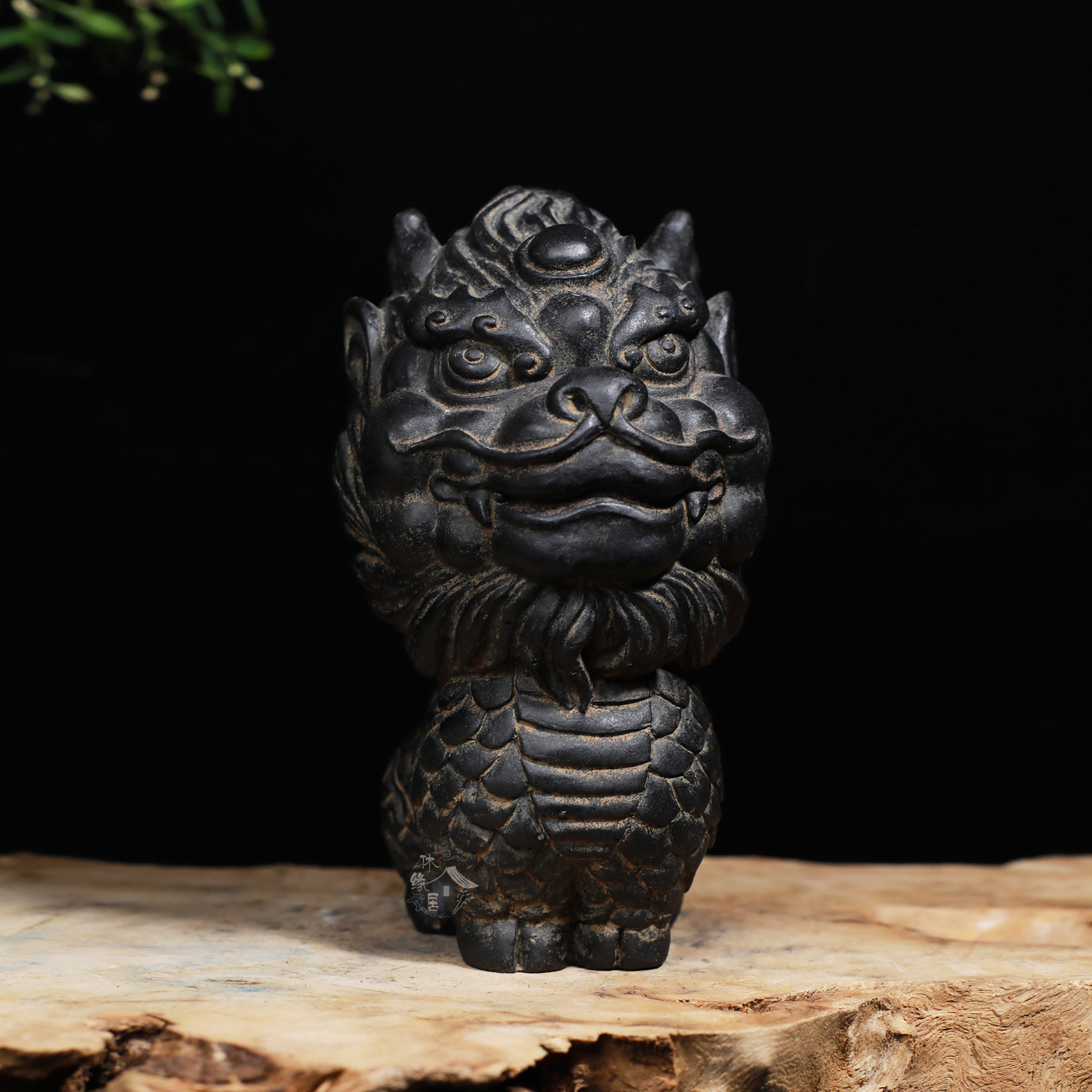 龙年创意瑞兽家居台桌装饰鱼缸造景摆件 天佑麒麟