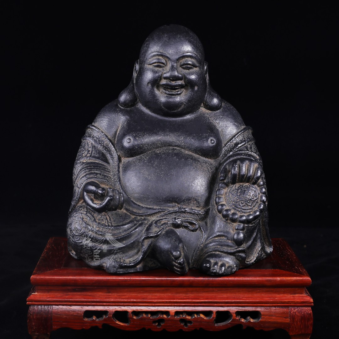 休缘居弥勒佛新中式玄关家居装饰办公室桌面禅意摆件-大肚佛