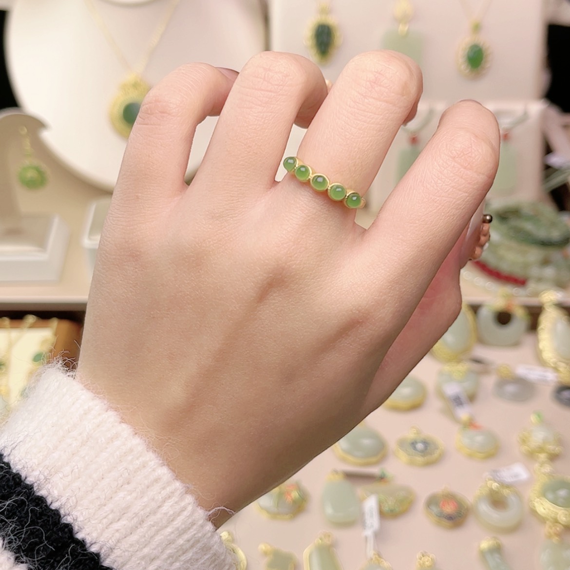 【闪购商品】和田玉戒指未镶嵌