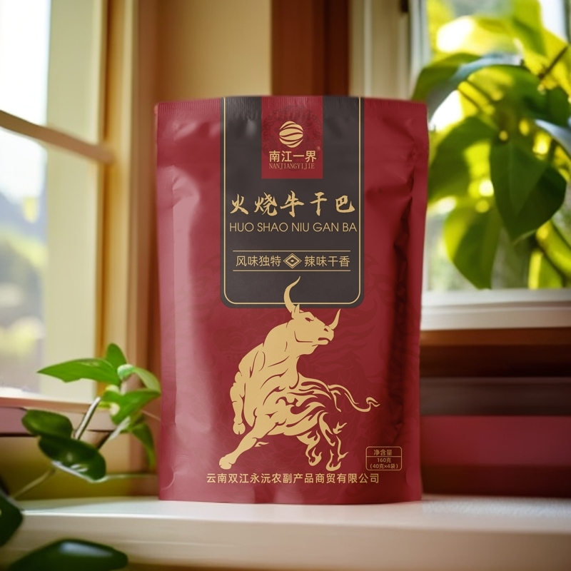 云南精品火烧牛干巴 放养小黄牛 