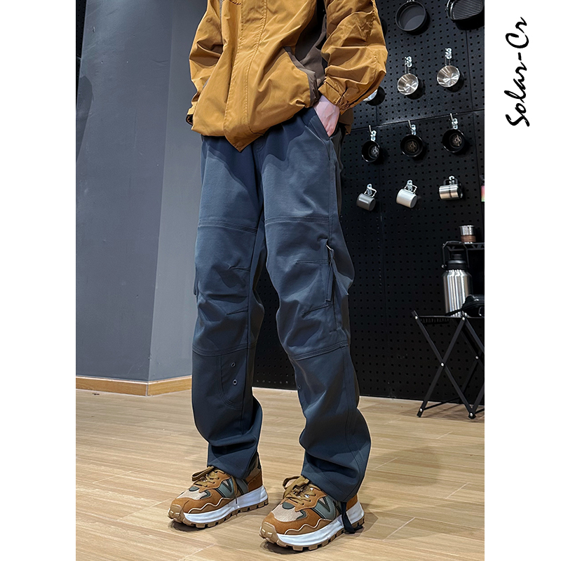 【适合8-20度】秋冬新款工装裤户外男女美式ol潮流休闲裤宽松长裤