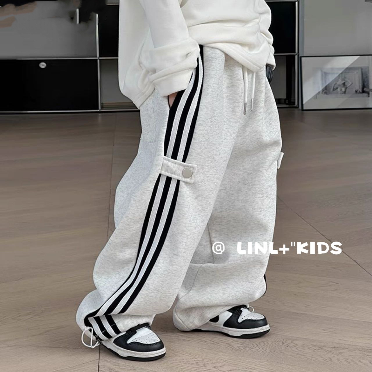 2024休闲羊羔毛休闲裤男宝女宝