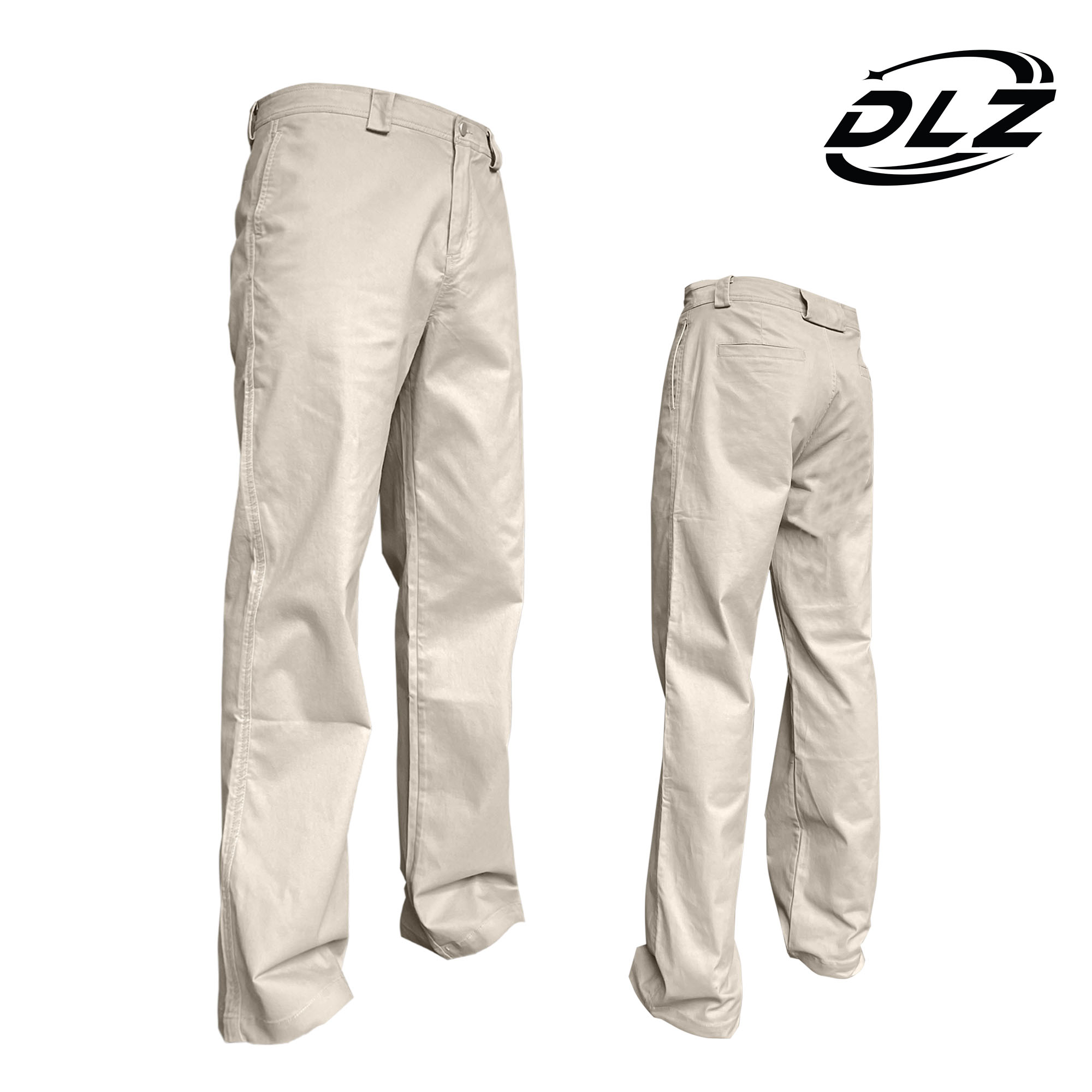 DLZ 四季美式休闲裤斜纹棉水洗做旧纯色百搭直筒弹力男薄长裤