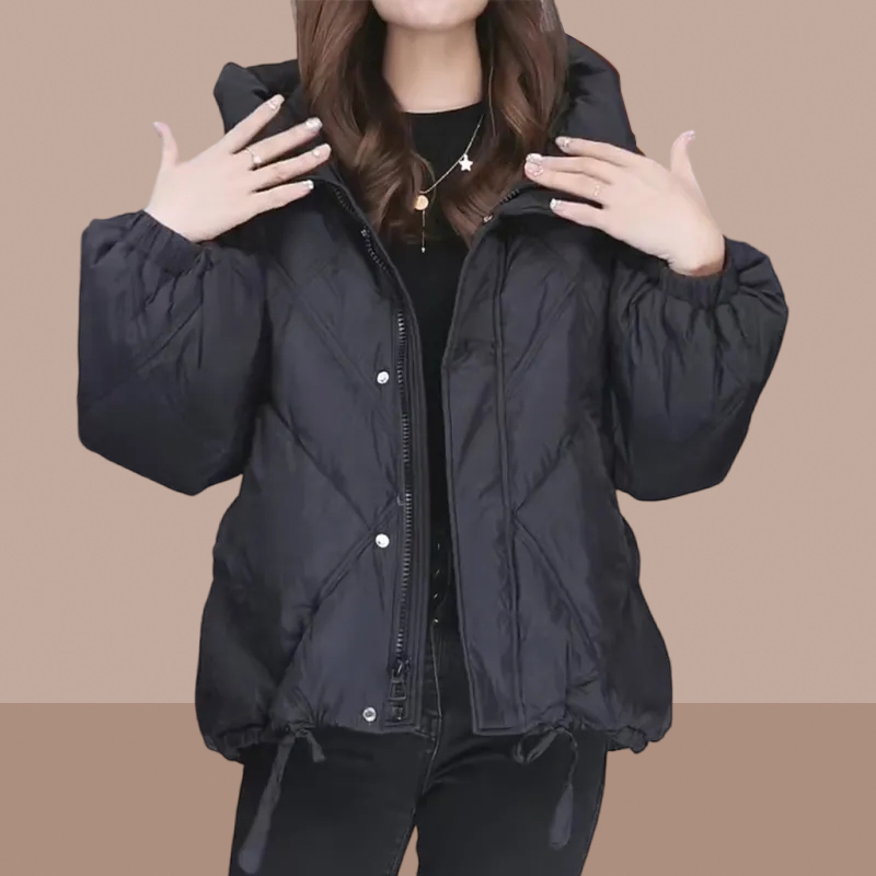 胖mm大码显瘦棉服女2023冬季新款棉衣外套网红爆款韩版黑色面包服