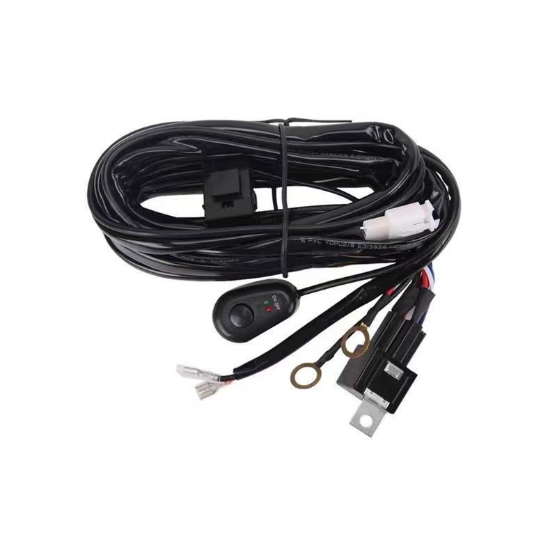 汽车越野车货车电源线射灯线束车载行车电动车降压温度开关线束