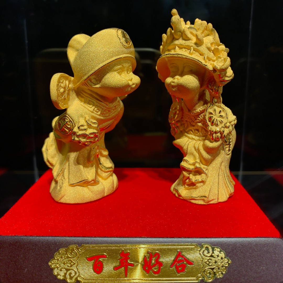 《百年好合》百年好合结婚情侣摆件 家居摆件 送礼礼物H25