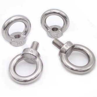 304不锈钢吊环螺丝钉带圈起重吊环螺丝螺母螺栓圆环加长螺钉吊耳