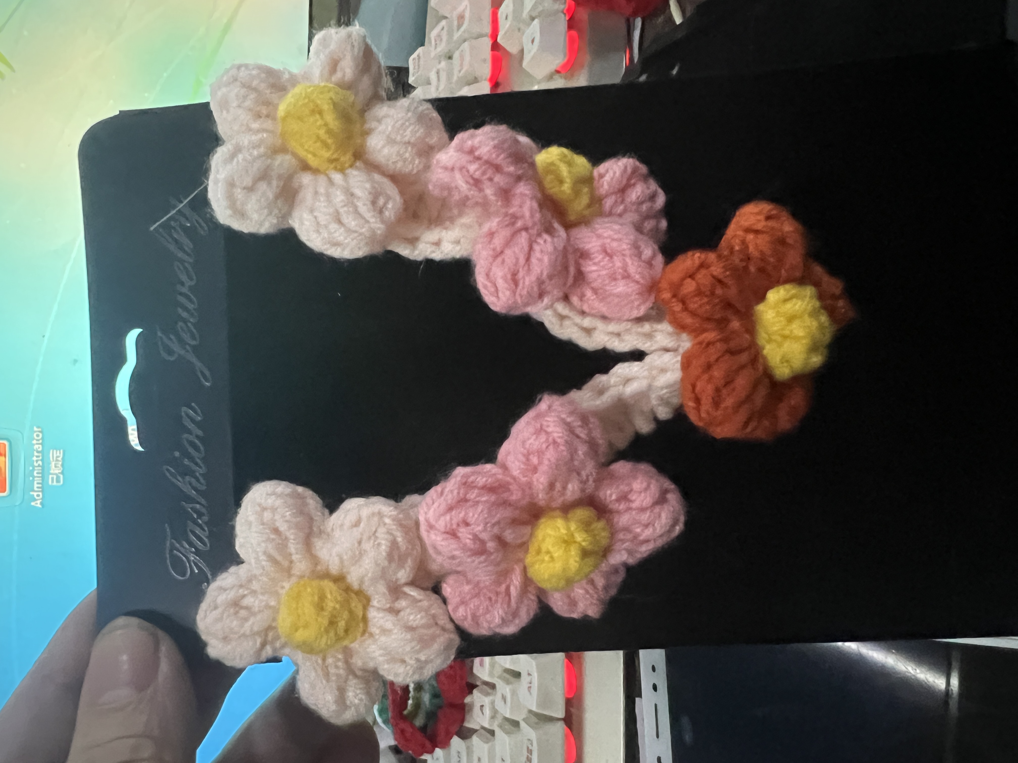 超级可爱手工宠物围脖01花开富贵