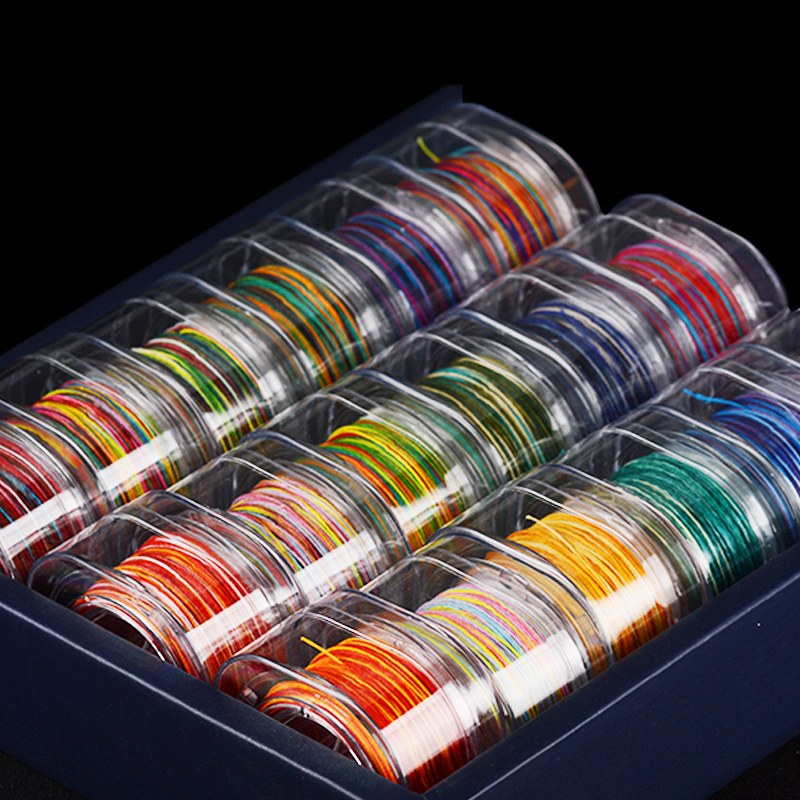 12股段染蜡线0.6mm千里江山股线 手工编绳线手绳材料端午节五彩绳