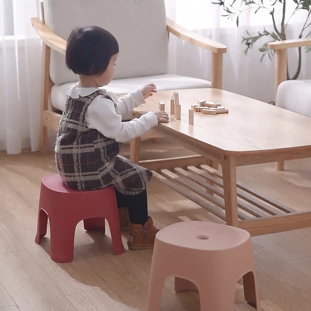 家居小方凳客厅浴室凳子加厚小板凳换鞋矮凳幼儿园塑料小凳子叠放