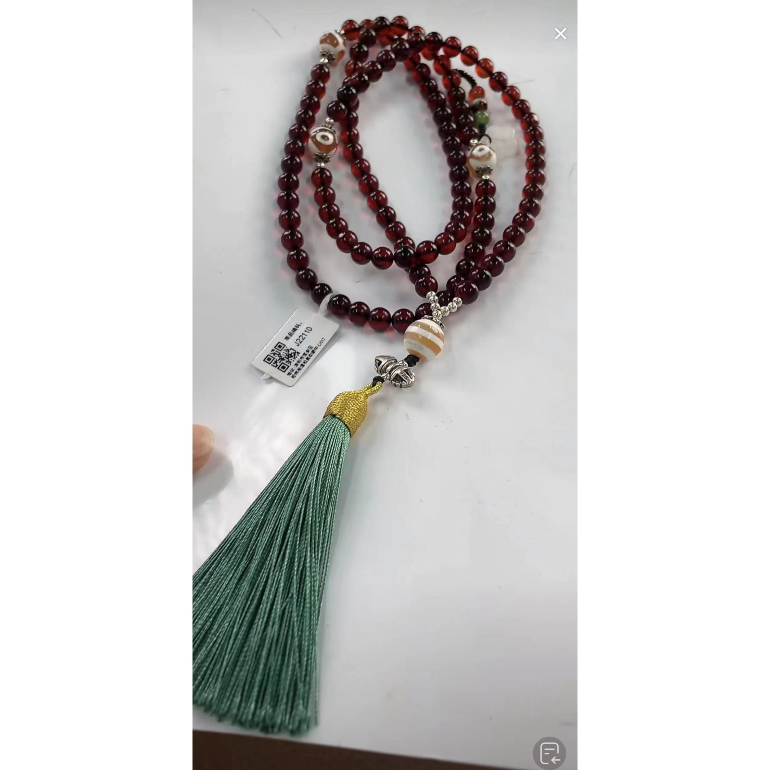 【老掌柜讲珠宝】血珀项链 DIY设计款  J22110