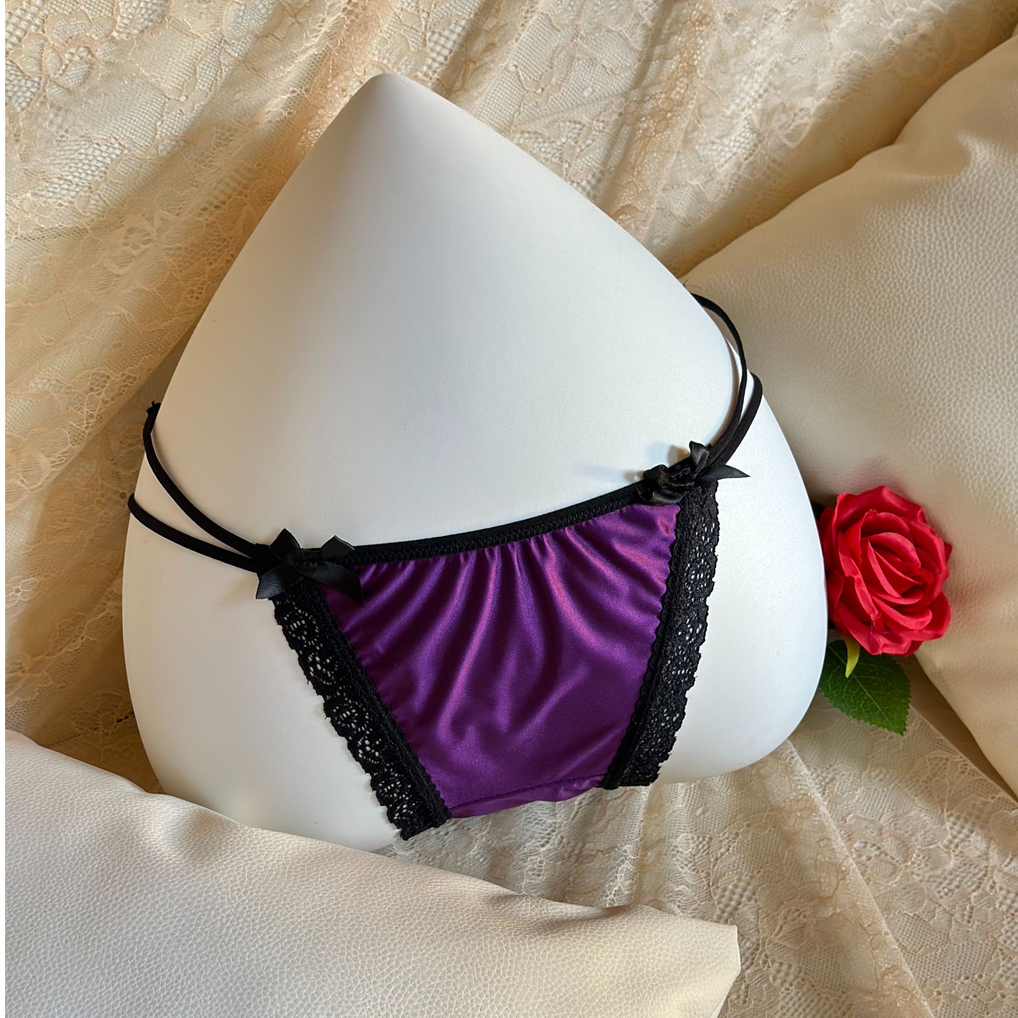 【大红定制】性感蕾丝内裤 秋冬新款女三角内裤迷人透气舒适时尚