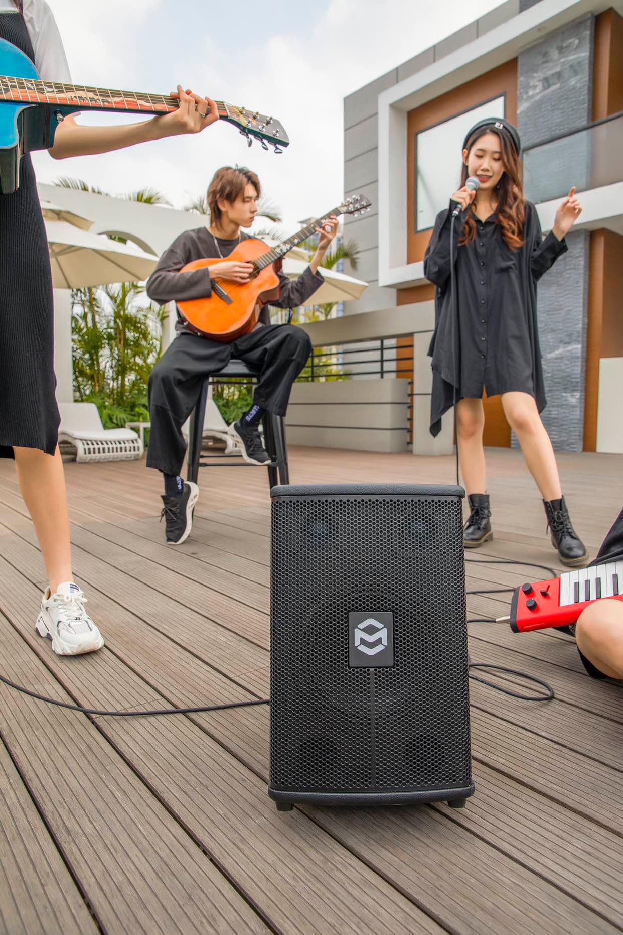 musiccube/音乐骑士户外大功率全景声立体声便携k歌直播乐器音箱.