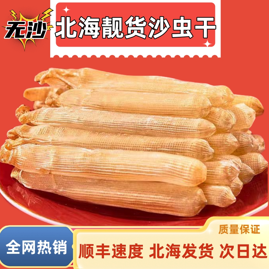 小揽猫【特大号靓货】北海本地沙虫干营养干燥低脂厚实精选