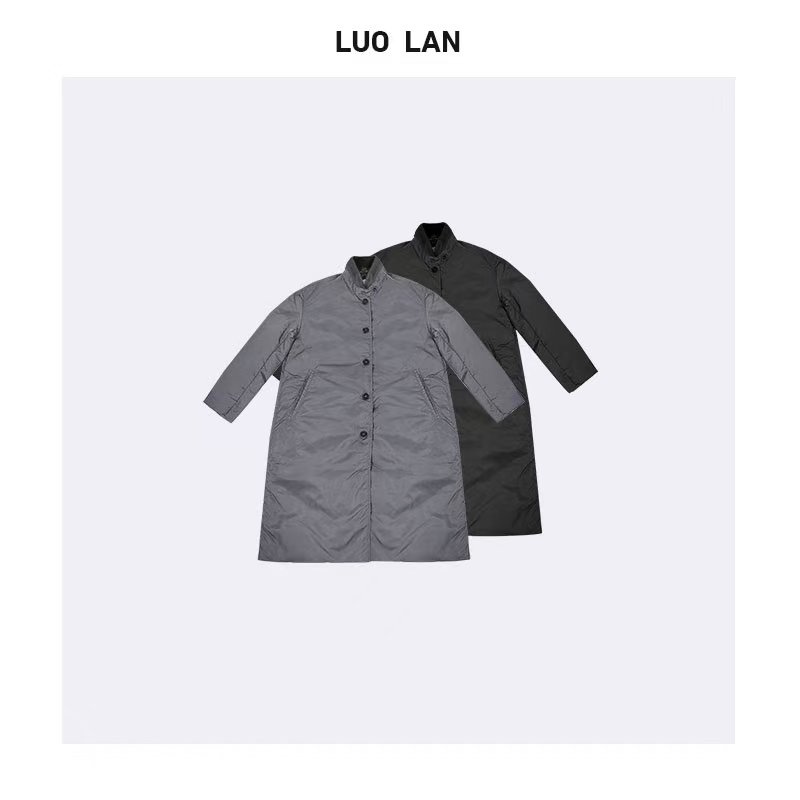 【艾比】 新品冬款女装复古棒球长款羽绒服 YLM00252