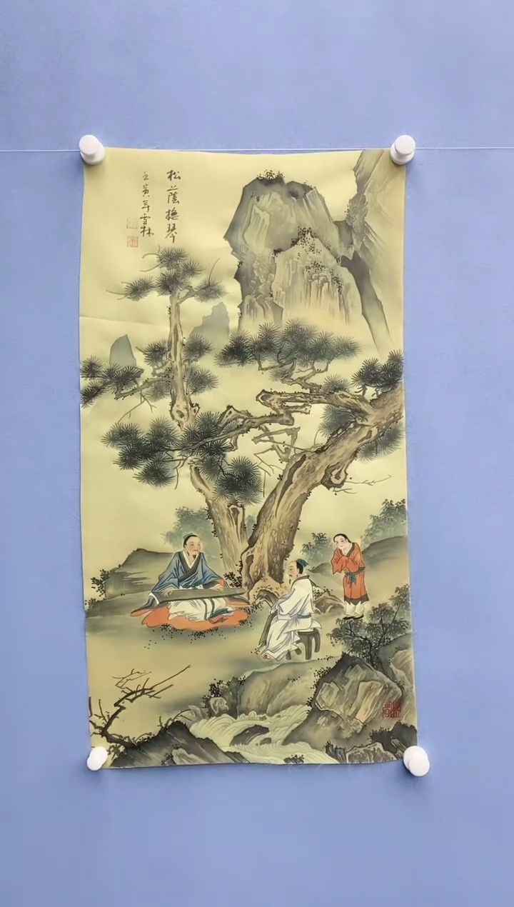 【闪购商品】绘画雪林/三尺人物/无框/W49