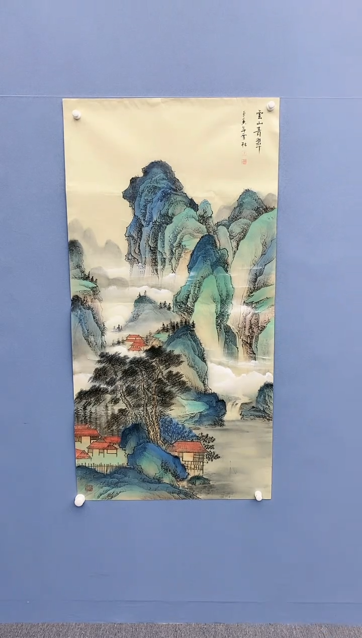 【闪购商品】绘画雪林/四尺山水/无框/X49