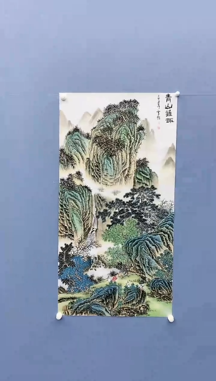 【闪购商品】绘画雪林/四尺山水/无框/X56