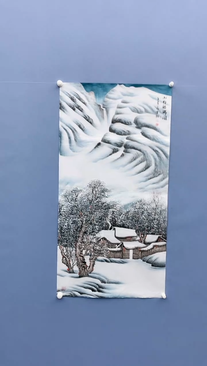 【闪购商品】绘画雪林/四尺雪景/无框/X05