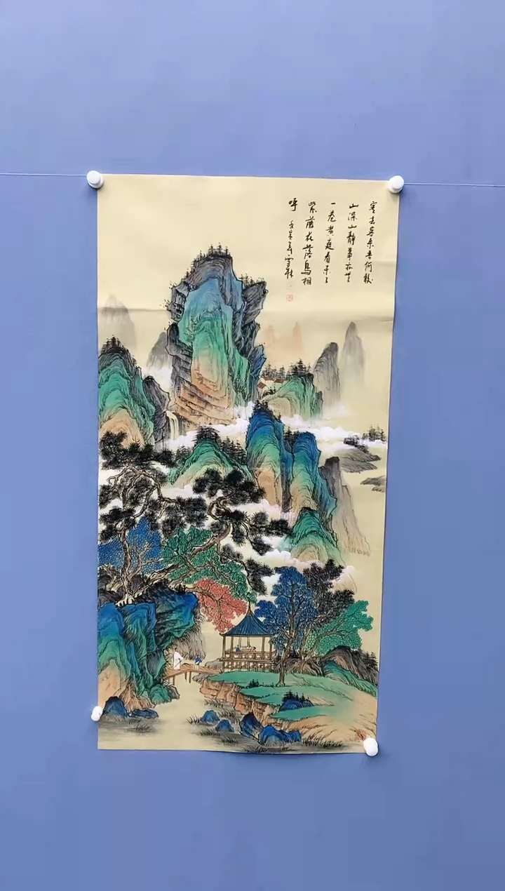 【闪购商品】绘画雪林/四尺山水/无框/X51