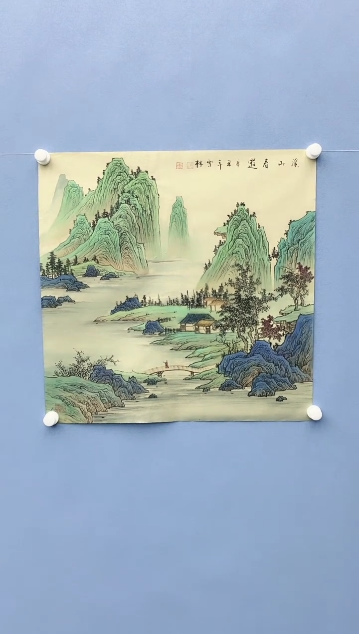 【闪购商品】绘画雪林/斗方山水/无框/X03