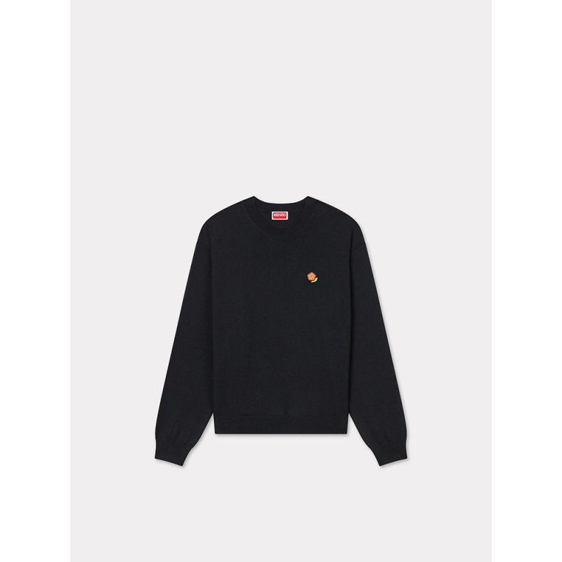 KENZO 25春夏新品POP BOKE波普海棠花女士经典版型羊毛套头毛衣