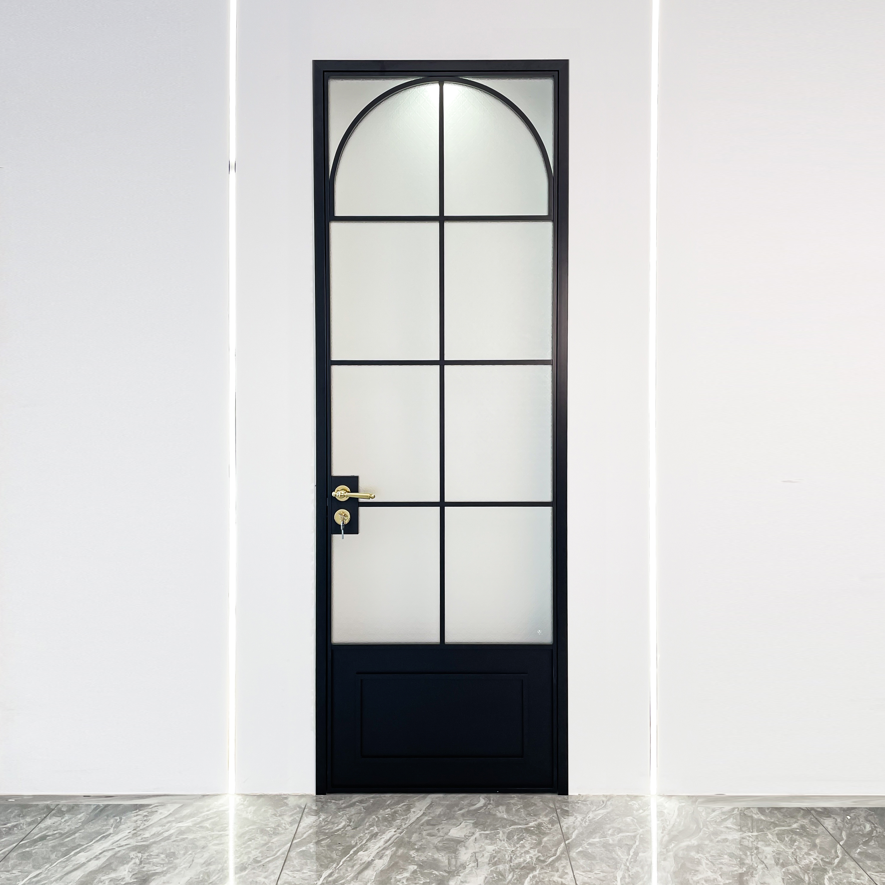 【包测量运输安装】鲸跃复古4.0厚度极窄平开卫生间门工厂定制上门