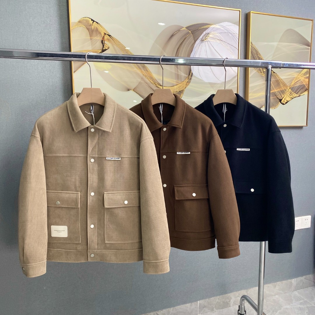 【断码清仓】灯芯绒面料80白鸭绒加厚保暖翻领休闲夹克羽绒服#1279#