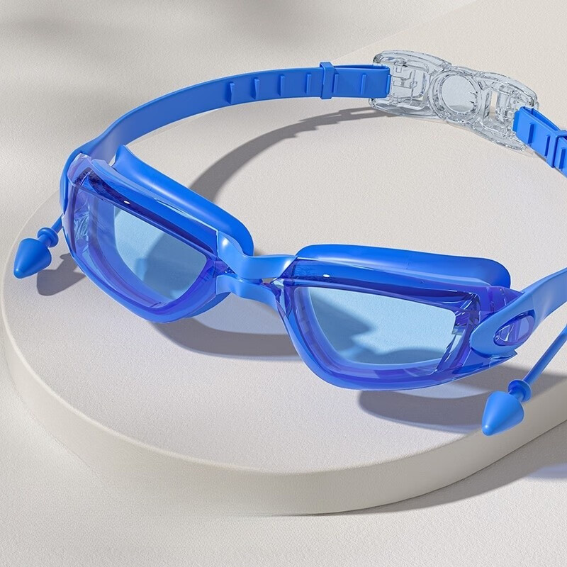 泳镜泳帽高清防雾防水游泳眼镜游泳镜男女士带耳塞潜水泳镜