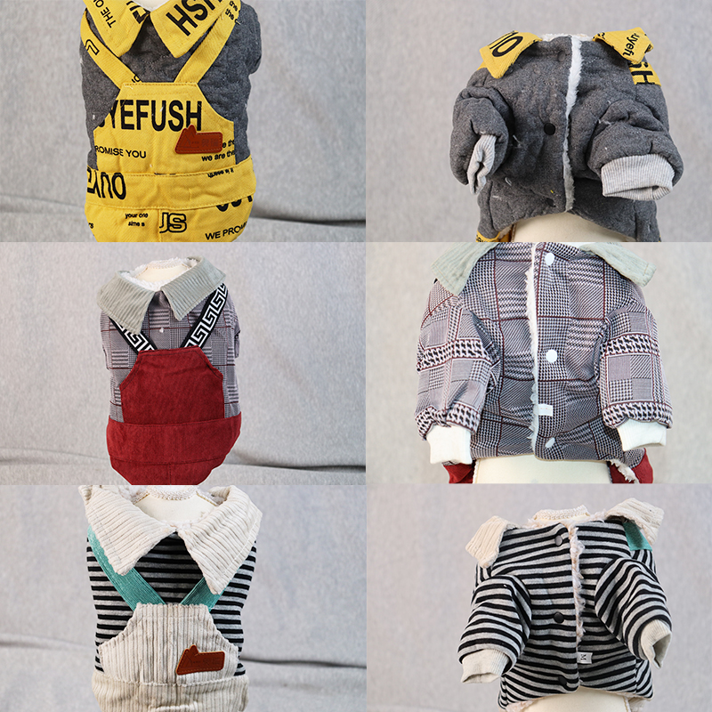 4号秋冬尾货宠物服装秋冬四脚四脚棉服